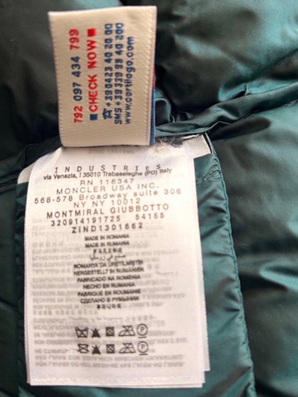 Perfect Vintage Moncler Himalaya Puffer w/ Fur Hood, Forest Green Sz 2-4 US - Picture 5 of 9